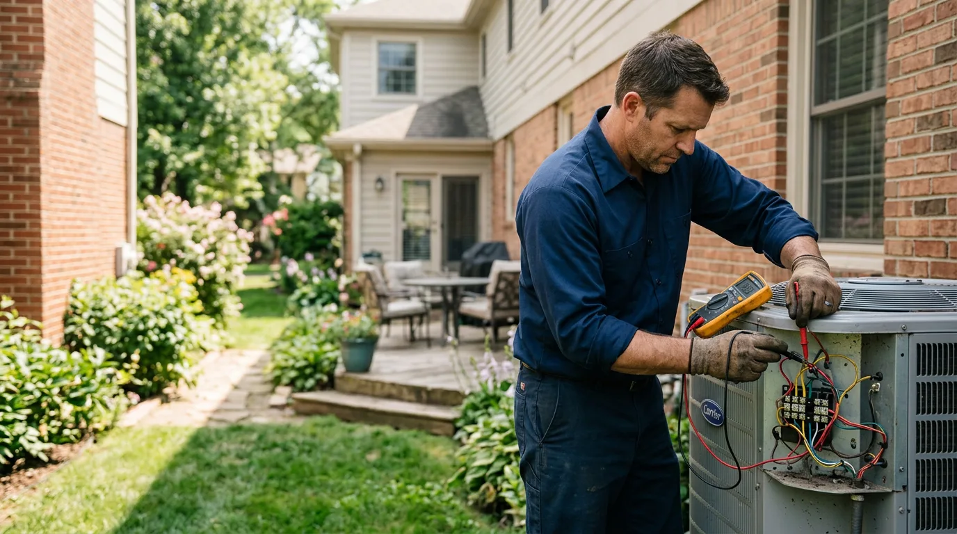 HVAC technician working near Saint Thomas, PA